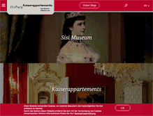 Tablet Screenshot of hofburg-wien.at